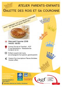 « Galette des rois et sa couronne »