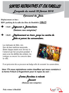 Escapade au carnaval de Bâle
