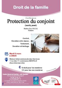Droit de la famille – Protection du conjoint