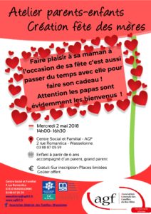 Atelier bricolage « fête des mères »