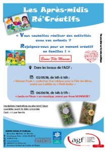 Après-midi « ré’Créatif » : « Jardin en fleurs » en mosaïque