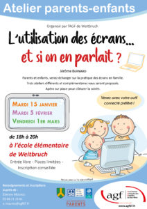 « L’utilisation des écrans… et si on en parlait ? »