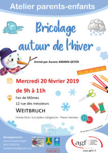 Atelier bricolage autour de l’hiver