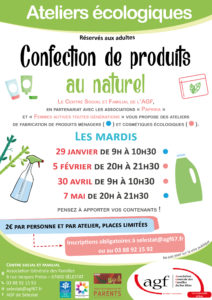 Atelier produits cosmétiques au naturel