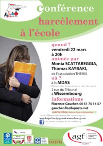 Le harcèlement à l’école