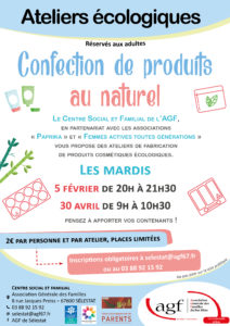 Atelier confection de produits cosmétiques au naturel