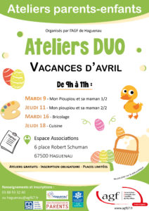 Atelier duo « mon pioupiou et sa maman 2/2 »