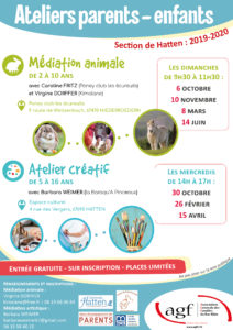 Atelier médiation animale (à partir de 2 ans)