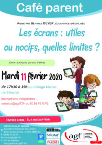 Café parent « Les écrans : utiles ou nocifs, quelles limites ? »