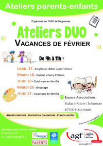 Atelier Duo : Cuisinons en famille