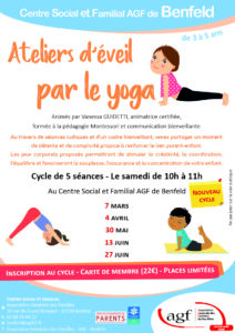 Atelier parents-enfants “Ateliers d’éveil par le yoga”
