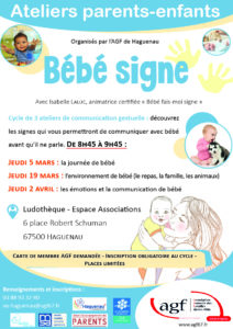 Atelier Bébé Signe “La journée de bébé”