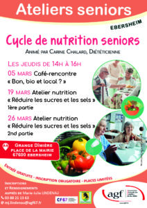 Atelier seniors – Cycle de nutrition seniors