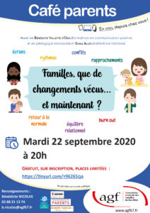 Café-parents “Familles, que de changements vécus…et maintenant ?”