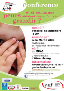 Conférence “Et si certaines peurs aidaient nos enfants à grandir ?“