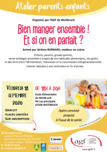 Atelier théâtre “Bien manger ensemble, et si on en parlait ?”