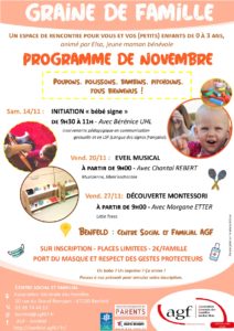 Graine de famille : Découverte Montessori