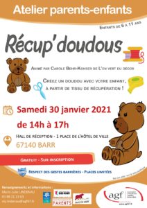 Atelier Récup’ doudous (6-11 ans)