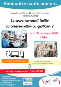 Atelier prévention santé séniors : « Le sucre, comment limiter sa consommation au quotidien ? »