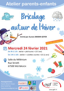 Atelier “bricolage autour de l’hiver” pour les 6-11 ans