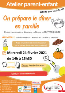 Atelier cuisine « On prépare le dîner en famille »