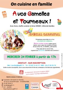 À Vos Gamelles et Fourneaux, en live : Cuisine de carnaval