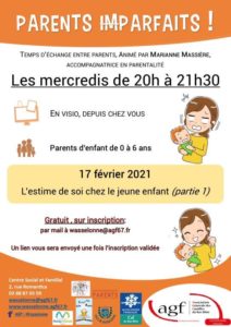 Temps d’échange entre parents “L’estime de soi chez le jeune enfant (partie 1)”