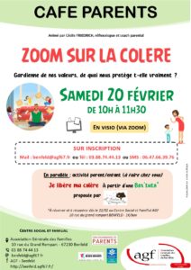 Café parents « Zoom sur la colère »