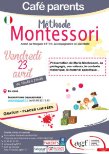 Café parents « Présentation de la pédagogie et du matériel MONTESSORI »