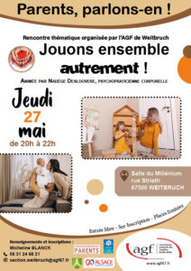 Parents, parlons-en ! “Jouons ensemble autrement !”