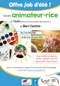 Offre job d’été ALSH Offre job d’été ALSH