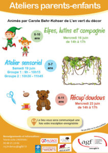 Atelier parents-enfants : “Atelier sensoriel” Groupe 2