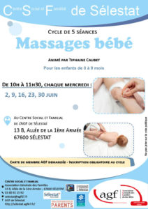 Cycle de 5 séances : “Massages bébé” Séance 2