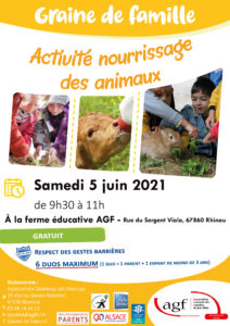 Graine de famille : “Activité nourrissage des animaux”