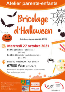 Bricolage d’halloween (0-5 ans)