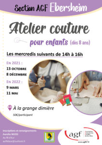 Atelier couture (pour enfants dès 8 ans)