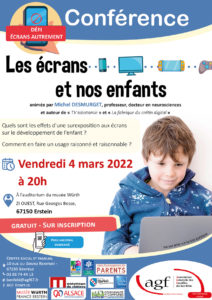 Conférence Les enfants et nos écrans,