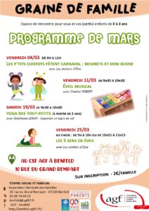 Graine de Famille (0-3 ans) – Yoga des tout-petits (à partir de 2 ans)