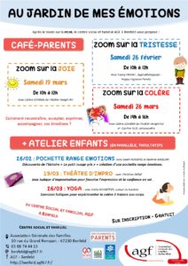 Café parents + ateliers enfants en parallèle – Zoom sur la colère