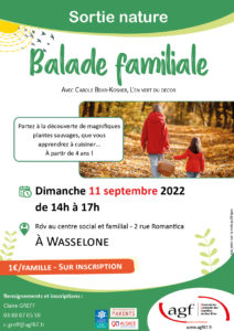 Balade familiale « cueillette et cuisine »