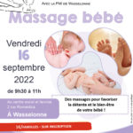 Atelier massages bébé avec la PMI 