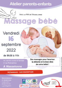 Atelier massages bébé avec la PMI 