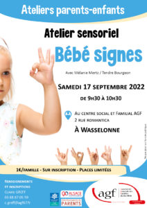 Atelier sensoriel « bébé signes »