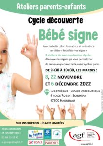 Début du cycle découverte « bébé signe »