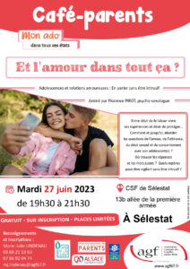 Café parents sur les ados « Et l’amour dans tout ça ? »