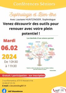 Conférence séniors « Sophrologie et bien-être »