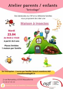 Atelier bricolage « maison à insectes »