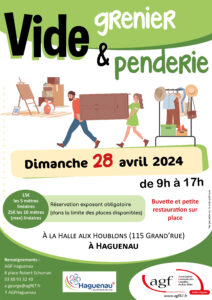 Vide grenier et penderie de printemps à Haguenau le 28 avril