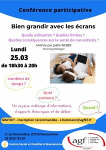 Conférence : bien grandir avec les écrans