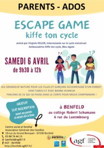 Escape game « kiffe ton cycle »